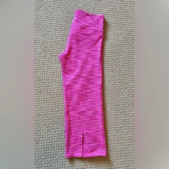 Athleta Power Up leggings, space dye pink - Picture 2 of 9